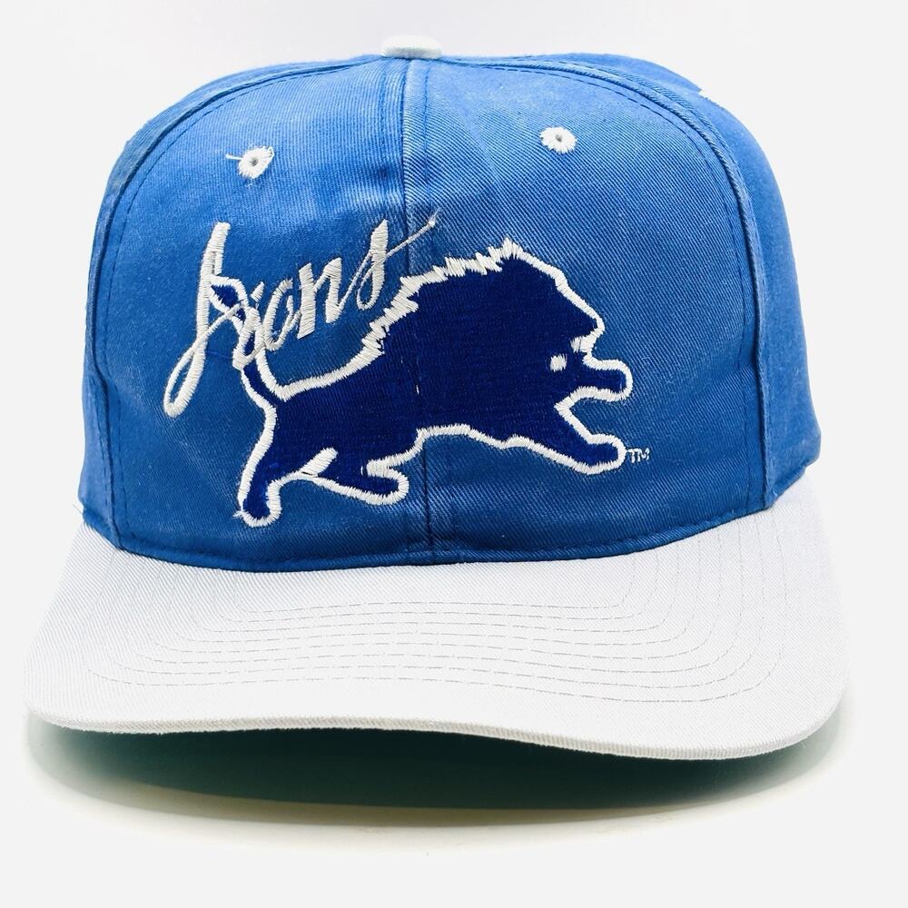 Vintage Detroit Lions NFL Snapback Hat Cap Twill 90s